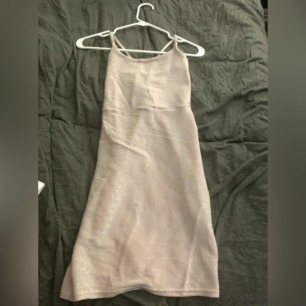 Blush pink sparkling dress,size small